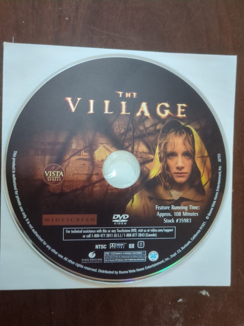 THE VILLAGE - (DVD, 2005) - Bryce Dallas Howard, Joaquin Phoenix disc only